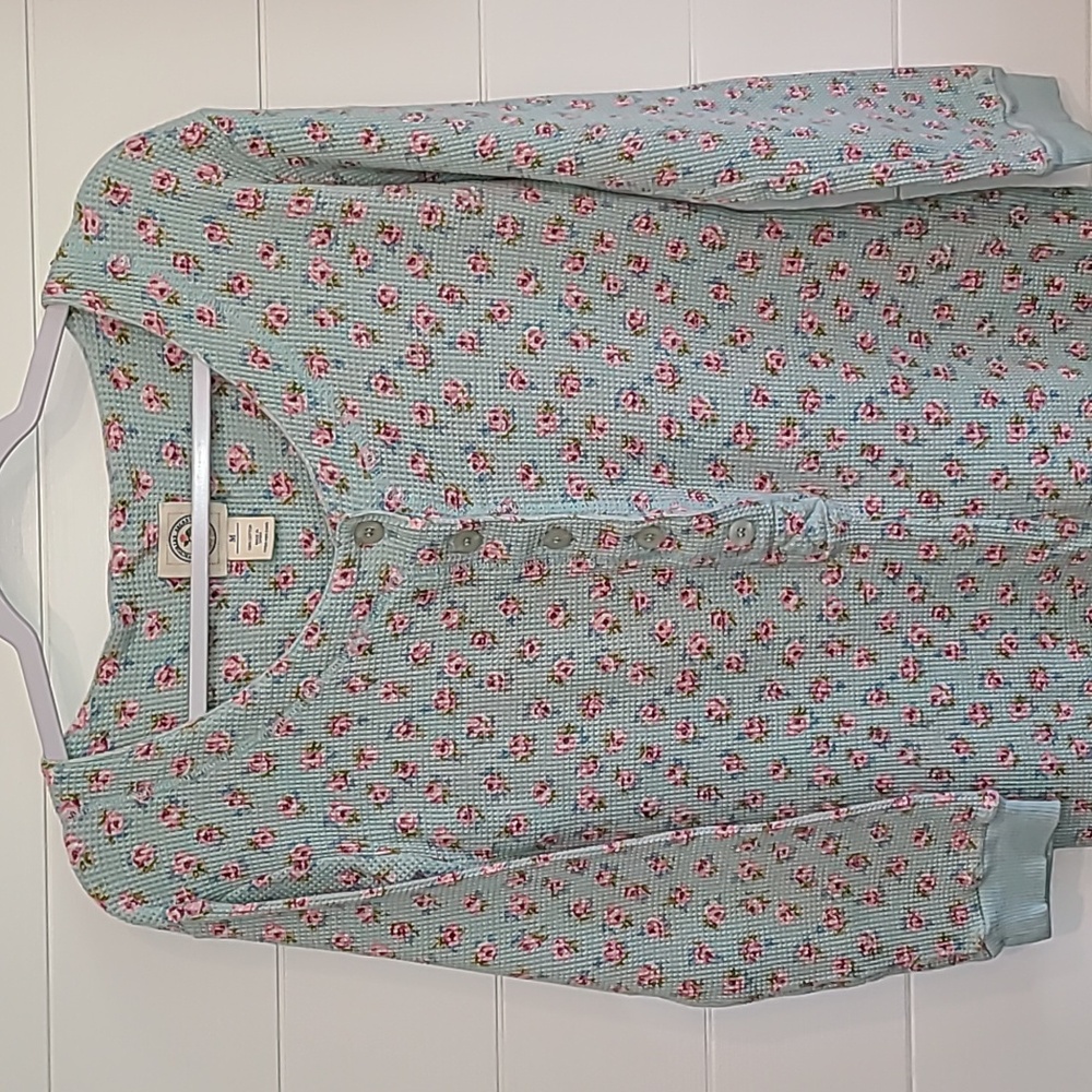 Victoria's Secret Country Thermal Floral Onesie M Medium